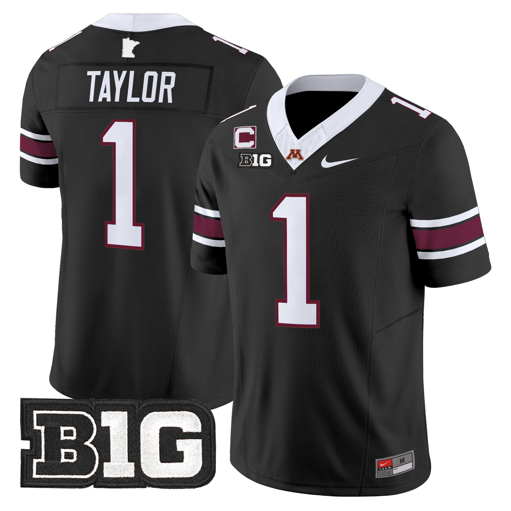 Men Minnesota Golden Gophers #1 Taylor Black Nike 2024 Vapor Limited NCAA Jersey->more ncaa teams->NCAA Jersey